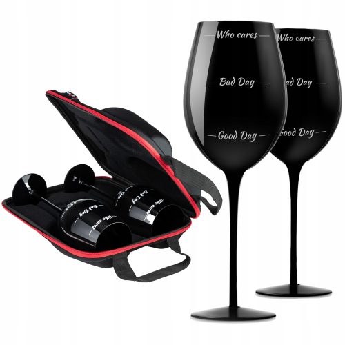 Divinto Who Cares čaše za crno vino crne 750ml 2 kom.