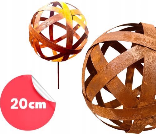  2× rustikalna poljska ukrasna kugla 20cm + vršna vrtna saksija dekoracija terase 2kom