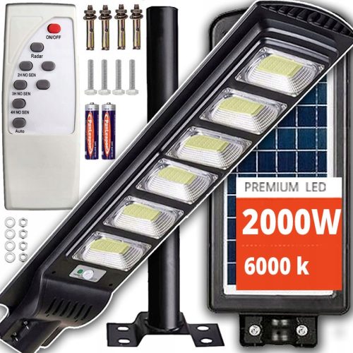  Vögler ulična svjetiljka 2000 W 200000 lm na solarni pogon