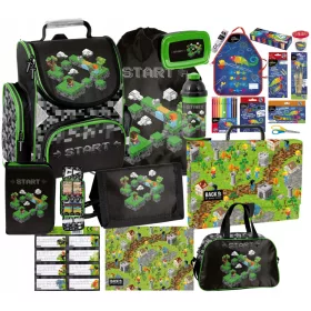 20 DJELA SET ŠKOLSKI RANAC MINECRAFT