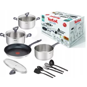 Set posuda Tefal Daily Cook, nehrđajući čelik, 11 kom.