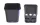  Zoigarden posuda za cvijeće 8 cm x 8 x 7,5 cm promjer 8 cm crna plastika