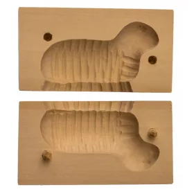    Kalup za janjetinu Kalup za maslac JANJETINA 7 x 13cm + Nož drveni nož za mazanje maslaca i masti