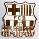 Nakit od 4 drvene slike klupske grbe nogometnog kluba FC Barcelona
