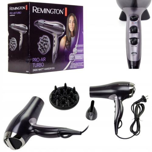REMINGTON Pro-Air Turbo 2400W sušilo za kosu s 90km/h + Jonizacija Difuzora za kosu