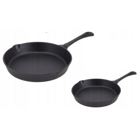   Tava SET posuda od lijevanog željeza 2 komada 20-30 cm 3-u-1 plinska indukcija