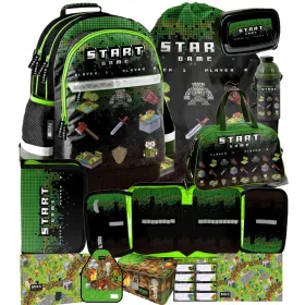 MINECRAFT ŠKOLSKI RANAC S PERNICOM I TORBOM