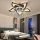 Stropni ventilator zongs802) Flower Ceiling Light Ventilator crni