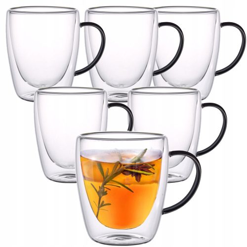 Zagrijte se uz naš set od 6 termo čaša za kavu i čaj RENZA 300 ml s crnom ručkom! Ove čaše idealne su za latte kavu i čaj, zahvaljujući dvostrukim zidovima koje zadržavaju toplinu napitka. Izrađene od