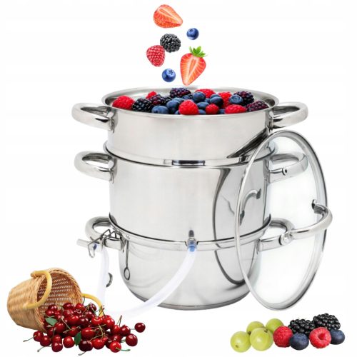 Sokovnik za paru 8 l inox plin veliki lon za sok Topfann