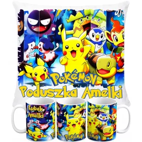   Šalica + jastuk Super poklon set za svaku priliku s imenom -- NAJBOLJA KVALITETA -- Keramička šalica 330 ml