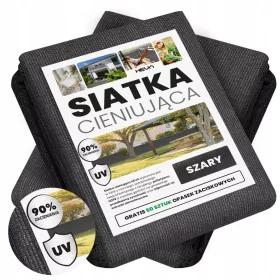 Mreža za sjenilo Heva SHD-90, siva 1,5 x 10 m