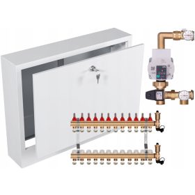 Razdjelnik za podno grijanje s pumpom WILO + PEX priključci