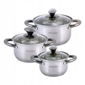 Set lonaca Kamille, nehrđajući čelik, 6 kom.