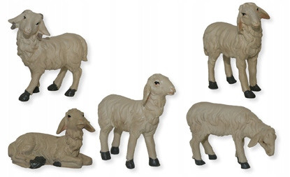  Grupa ovaca visine do 2,5 cm, 5 komada za figure 5-6 cm