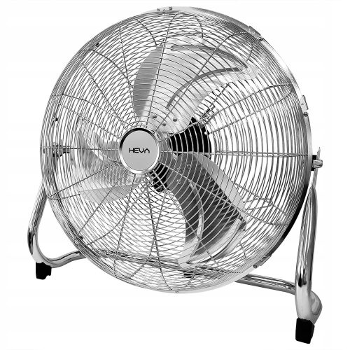HEVA HRX Snažni Podni Ventilator S Srebrno/Sivim Završetkom