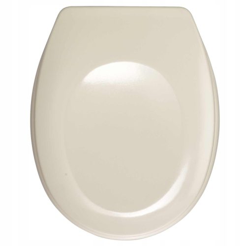 Bež WC daska s tonovima smeđe boje, izdržljivog duroplasta