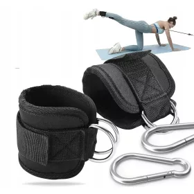    TRAKE ZA TRENING ZA GLEŽNOVE KARABINERI za vježbe nogu SNAŽNI ČIČAK