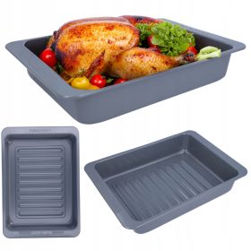   Klasična Pekač Forma za Tortu Meso | Ugljični Čelik | 37x26x6.5 cm