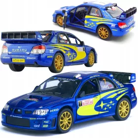   Metalni Model Subaru Impreza 1:36 Plavi + Automobil Kinsmart u Kutiji