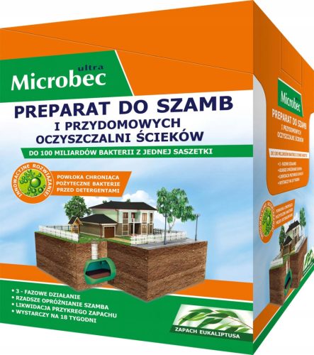 BROS preparat za septičke jame i postrojenja za pročišćavanje otpadnih voda Microbec Ultra eukaliptus 25g