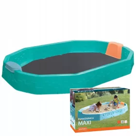   Dječji plastični pješčanik MAXI sa sjedalom i navlakom, tirkiz
