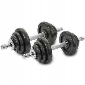    PODESIVE BUČICE OD LIJEVANOG ŽELJEZA SET BUČICA 2x10KG GRIFF PLOČE 20kg