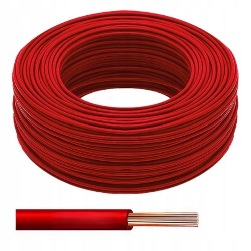 LINIJA 2.5mm LgY 2.5mm2 JEDNOJZILNI KABEL 1X2.5 mm2 CRVENI KABEL 10 Mb