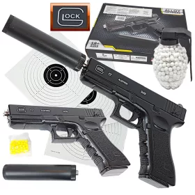 Metalni pištolj Glock 17 s kuglicama