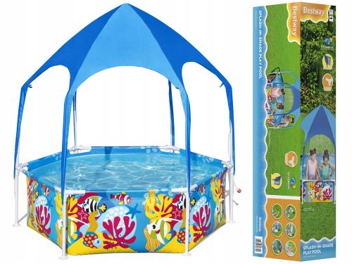 Shumee Bestway Nadzemni bazen za djecu s UV zaštitom Steel Pro 183 x 51 cm