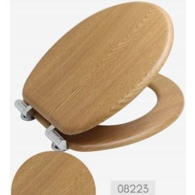   WC daska Bisk MDF, prirodni materijal s reguliranim zglobom za Cersanit, Roca, univerzalne školjke