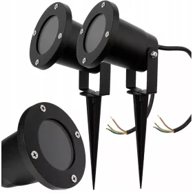  Led-lux solarna svjetiljka, crna, 24 cm, 2 kom.