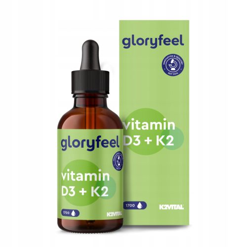 Kapi Vitamina D3 i K2 od GloryFeel - 50 ml za Zdravlje Kostiju i Imunitet