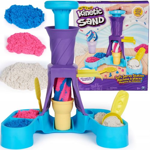 Kinetic Sand Set Deluxe | Kinetic Sand Machine for Ice Cream + Accessories