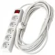 Berge strip produžni kabel 10 m, 5 kom utičnica, crni