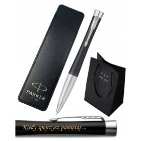   Parker Urban Deluxe Set Black Ballpoint Pen with Engraving Kit