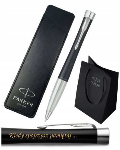 Parker Urban Deluxe Set Black Ballpoint Pen with Engraving Kit