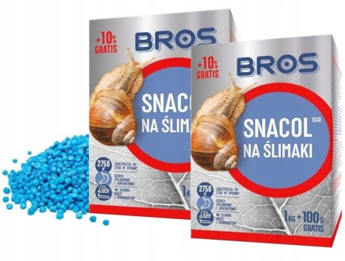 2x BROS SNACOL - Efikasan preparat protiv puževa 1kg +100g