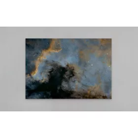 Kozmička slika Maglice Sjeverne Amerike na metalu