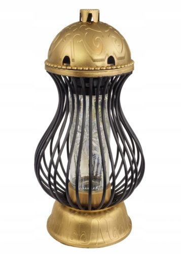 Lampion za groblje Grenada Zlatno-Crni, 39 cm