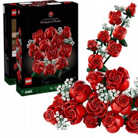    LEGO ICONS 8245614 LEGO BUKET RUŽA POKLON ZA NJU NJEGA CVIJEĆE ZA VALENTINOVO RUŽE CVIJEĆE