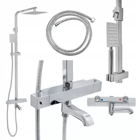 Hydrosan T154A nadgradna tuš garnitura, krom