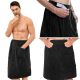 Sauna kilt za kupanje XL crni s rastezljivom gumicom