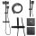 Vidljivi tuš set Hydrosan T153B-BL, crni