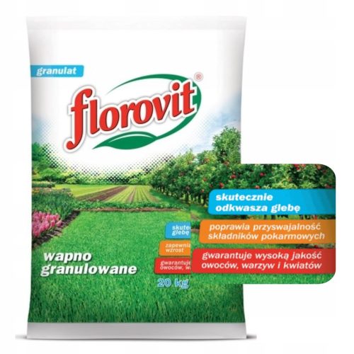 Vapneno gnojivo Florovit granule 20 kg 25 l