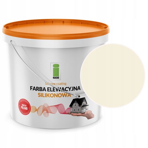 Silikonska fasadna boja za zidove i fasade I SEE 10 l Bijela Zlomljena u Bež S771 Mat