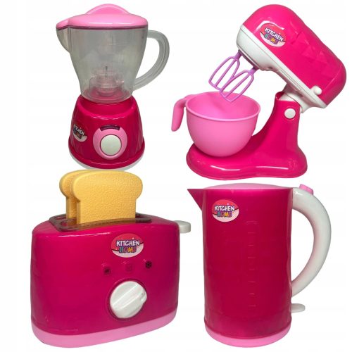 ELEKTRIČNI KUHAL TOSTER BLENDER MIKSER ZA DJECU KUĆANSKI APARATI LED ZVUČNI SET ZA MALIŠANE