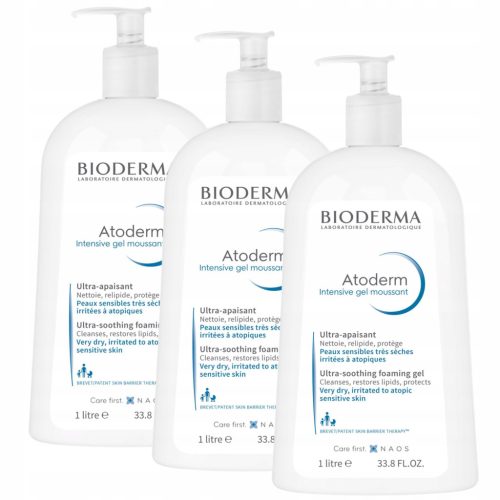 Bioderma Atoderm Intensive Gel - Gel za čišćenje za vrlo suhu i osjetljivu kožu, 1000 ml