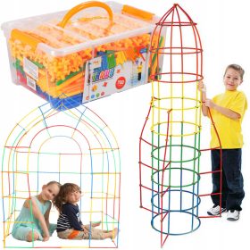  Građevinski blokovi slamke štapići 700 kom tube