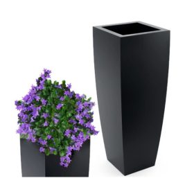   VELIKA BALKONSKA VRTNA LONDA ZA GRMLJE DRVEĆE STALAK ZA CVIJEĆE ANTRACIT 92cm 89L